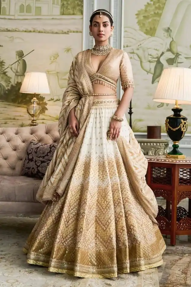 Classic Gold Lehenga Blouse