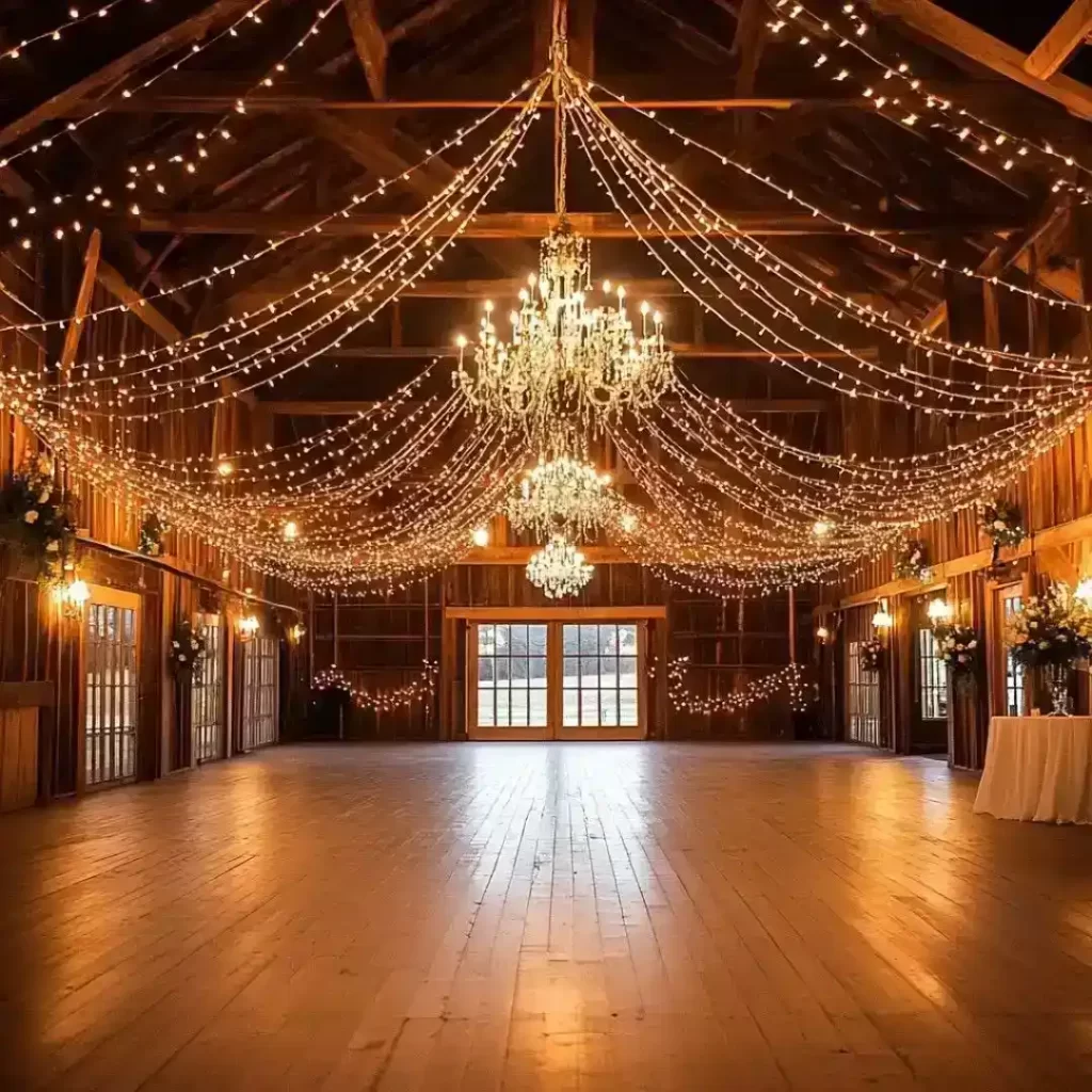 Grand Chandeliers and Lighting Play 