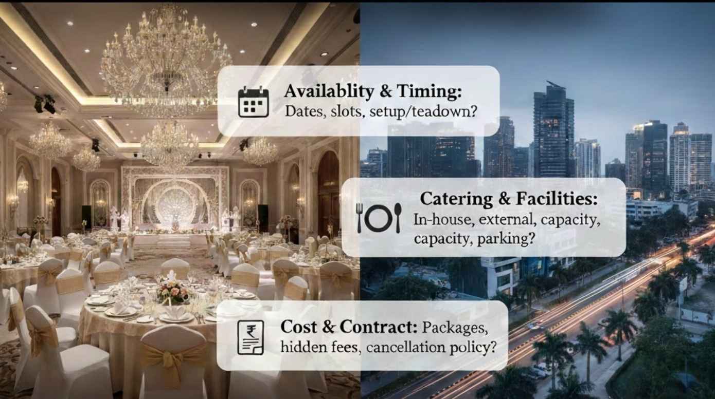 Key Questions to Ask Before Booking Banquet Halls in Navi Mumbai